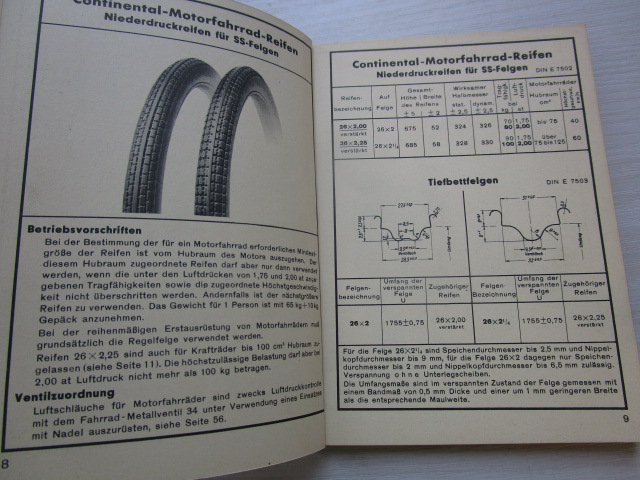"Technischer Ratgeber für Fahrzeugreifen" ( 1939 )