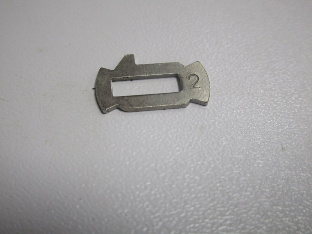 Metallblättchen Nr. 2  zur Umarbeitung der Schließzylinder