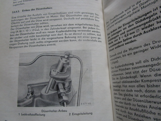 Bedienungsanleitung Dieselmotor 4 VD 14,5/12-1SRW mit MAN-System ( Ausgabe 1971-1972 )