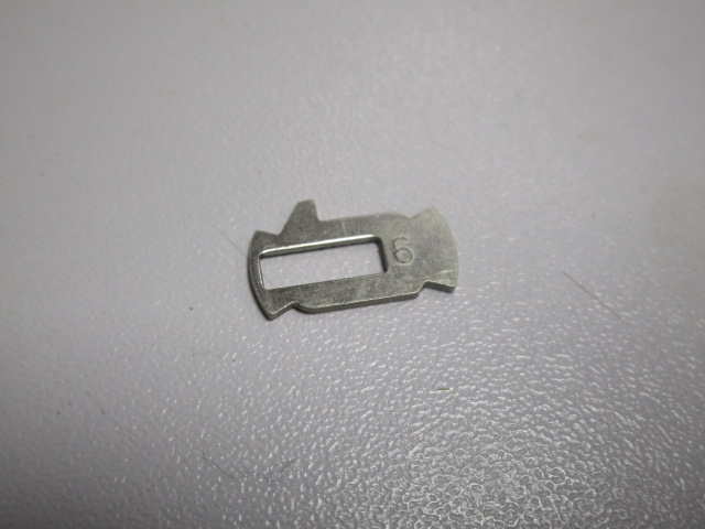 Metallblättchen Nr. 6  zur Umarbeitung der Schließzylinder