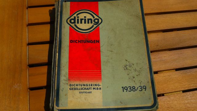 "Dichtungen" für Kraftwagen, Krafträder, Schlepper usw. ( 1938/ 1939 )