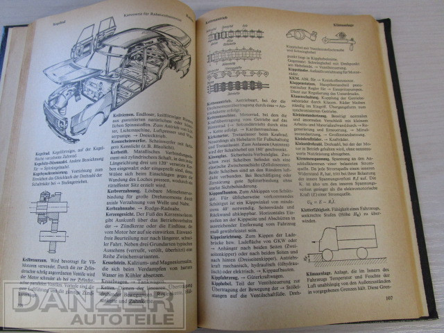 Buch " Lexikon Kfz.-Technik " 5. Auflage ( 1976 )