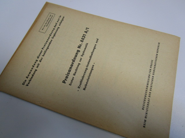 "Preisanordnung Nr. 4431 C "