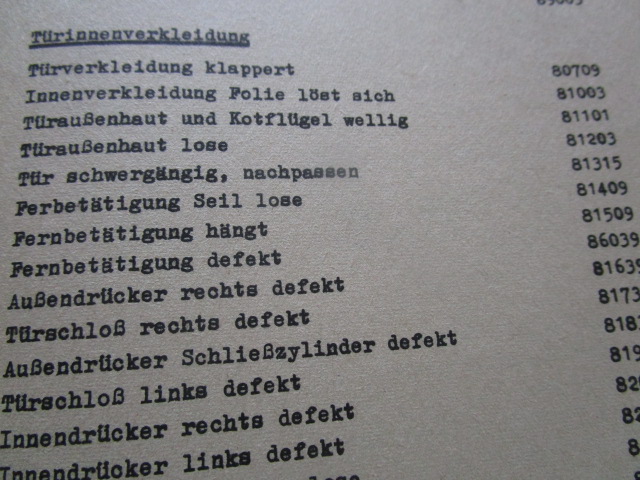 "Garantieabwicklung PKW Trabant"