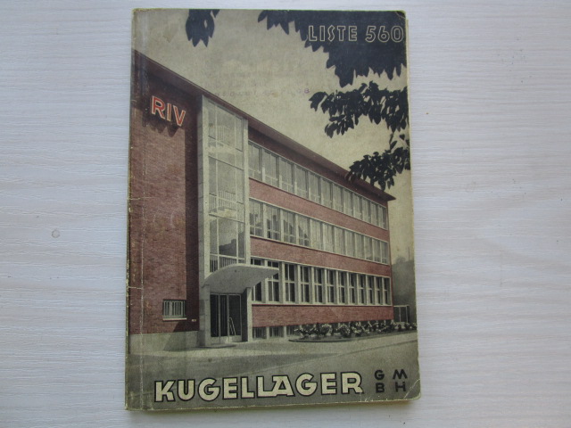 "  Liste 560 "  über Kugellager, Broschüre gültig ab 01.10.1954