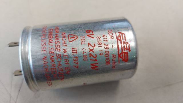 Blinkgeber / Relais 6 V 2 x 21 W ( FER ) 2 Anschlüsse