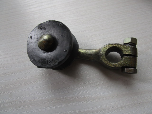 Schaltrohrhebel mit Gummirolle
