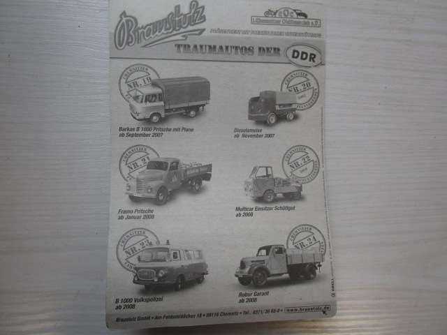 DDR-Fahrzeugmodell FRAMO Pritsche, 1:43