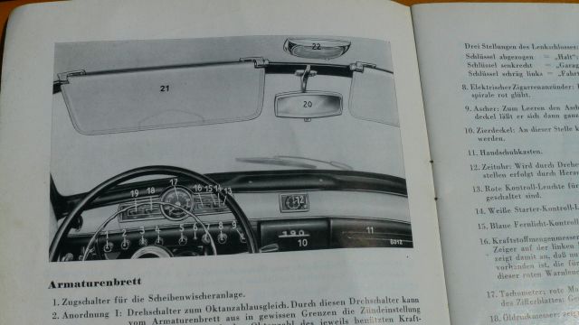 Betriebsanleitung MERCEDES BENZ, Typ 190
