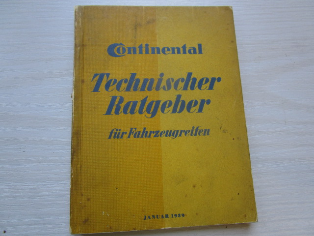 "Technischer Ratgeber für Fahrzeugreifen" ( 1939 )