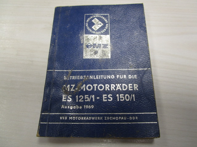 Betriebsanleitung für MZ-Motoren ES 125/1 - ES 150/1