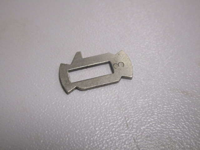 Metallblättchen Nr. 3  zur Umarbeitung der Schließzylinder