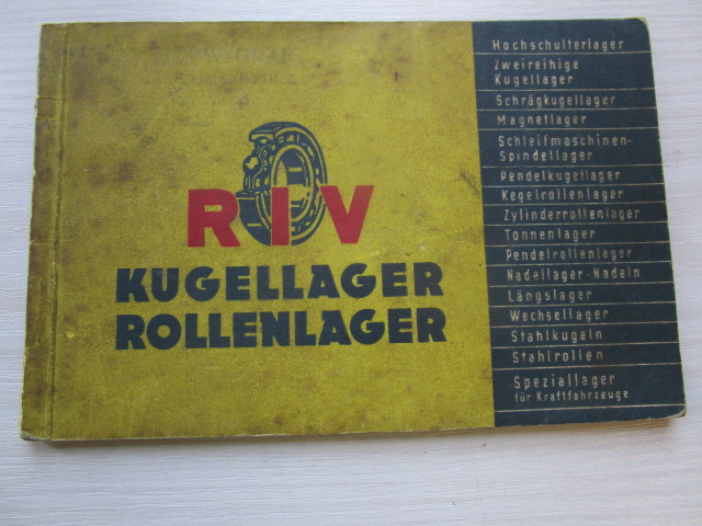 " Liste 550 " über Kugellager, Broschüre gültig ab 15. März 1951