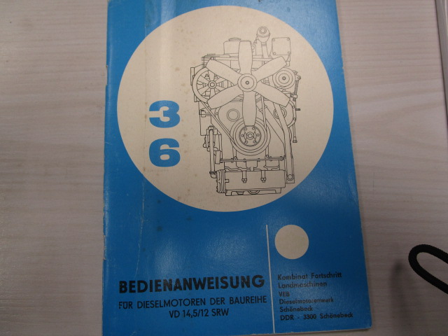 Bedienanweisung für Dieselmotoren der Baureihe VD14,5/12 SRW