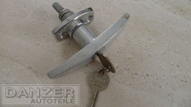 Oldtimer Türgriff mit Vierkant, incl. 2 Schlüssel