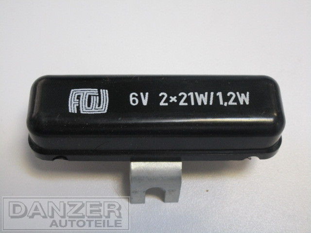 Bremslicht-Kontroll-Relais 6 V 2x21W/ 1,2 W