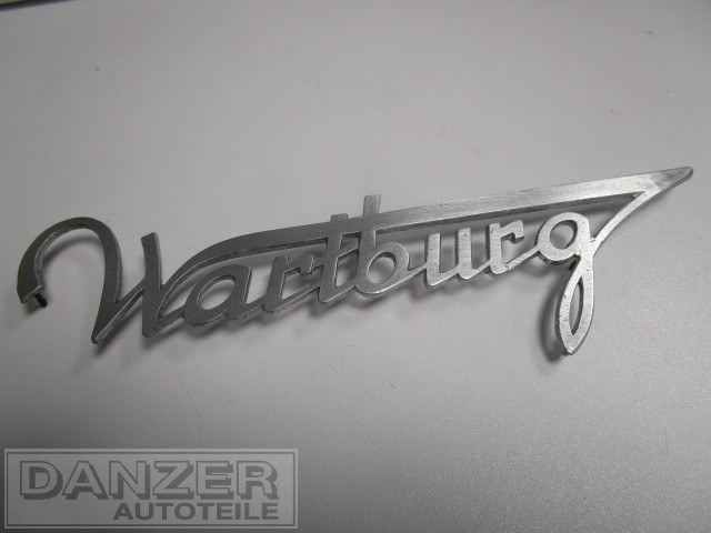 Schriftzug "Wartburg", alte Ausführung , 205  mm, alu 