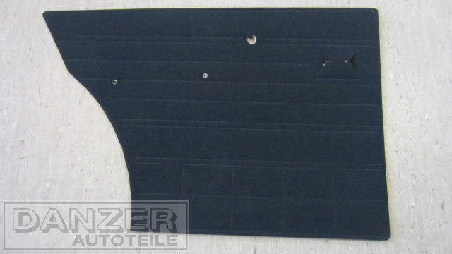 Türinnenverkleidung Wartburg 1.3, schwarz, velour, hinten links