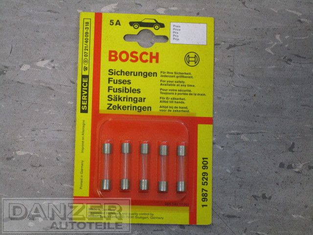 Glassicherungen Bosch 5 A