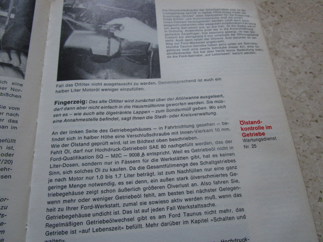 " Jetzt helfe ich mir selbst" Ford Taunus, ab 1976