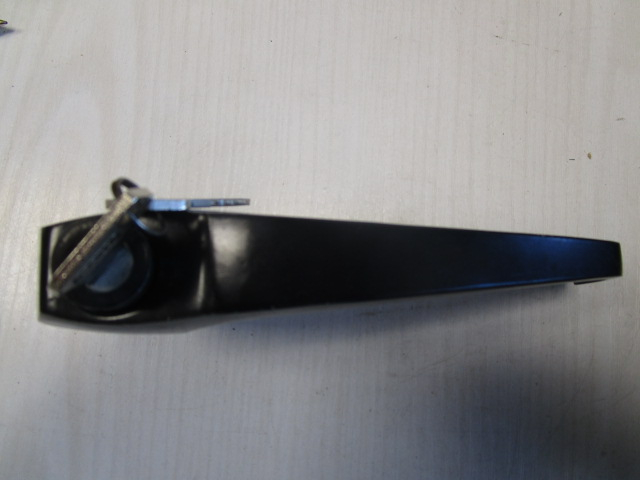 Türgriff, breite Ausführung, schwarz, 2 Schlüssel