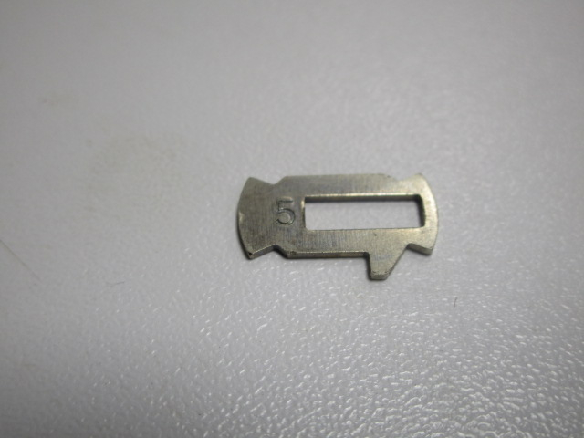 Metallblättchen Nr. 5  zur Umarbeitung der Schließzylinder