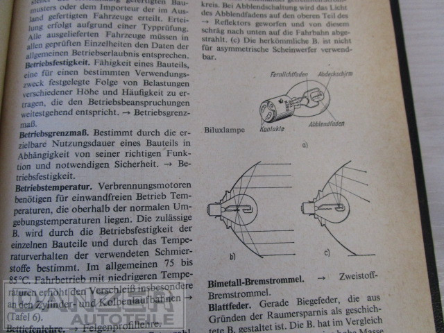 Buch " Lexikon Kfz.-Technik " 5. Auflage ( 1976 )